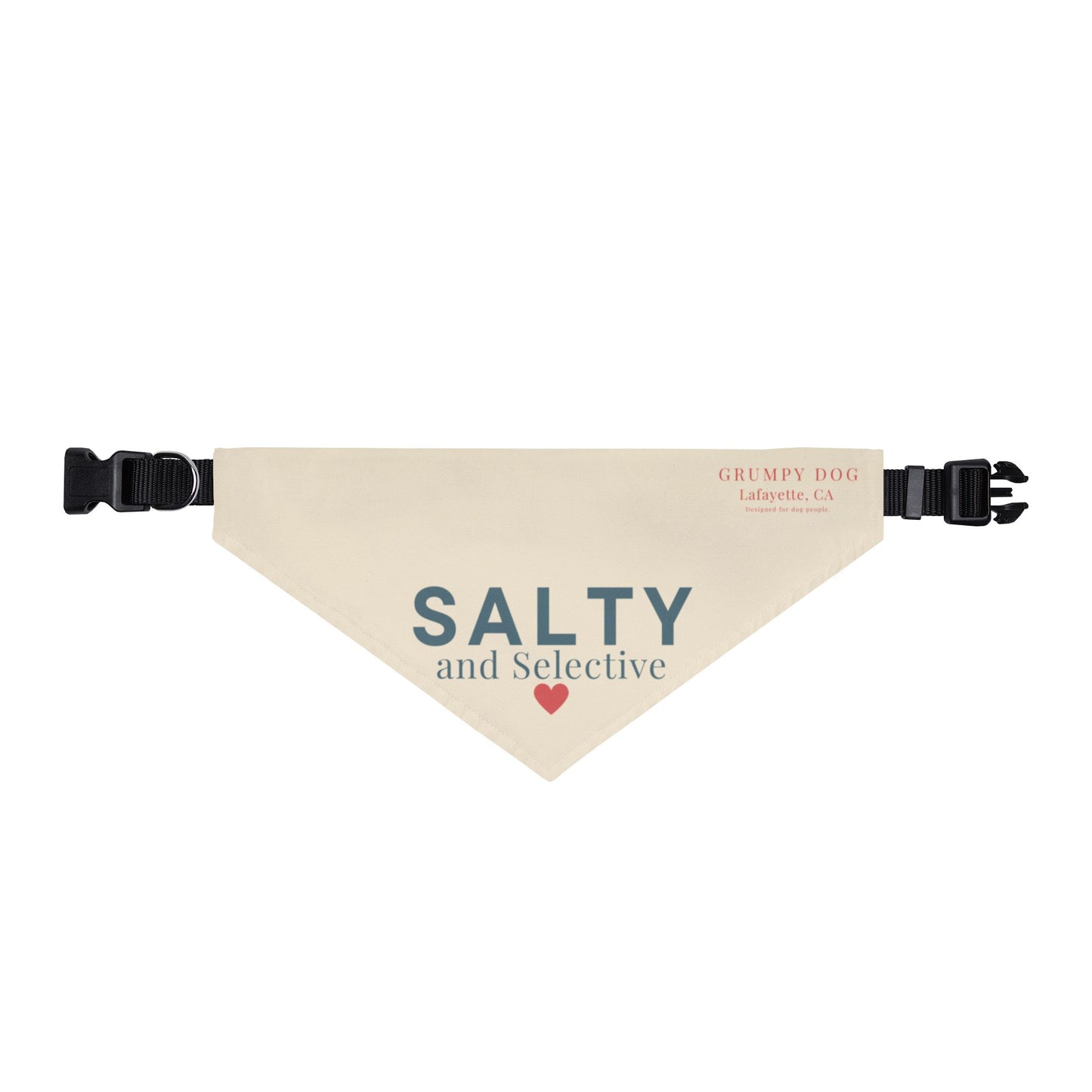 Salty… and Selective Dog Bandana