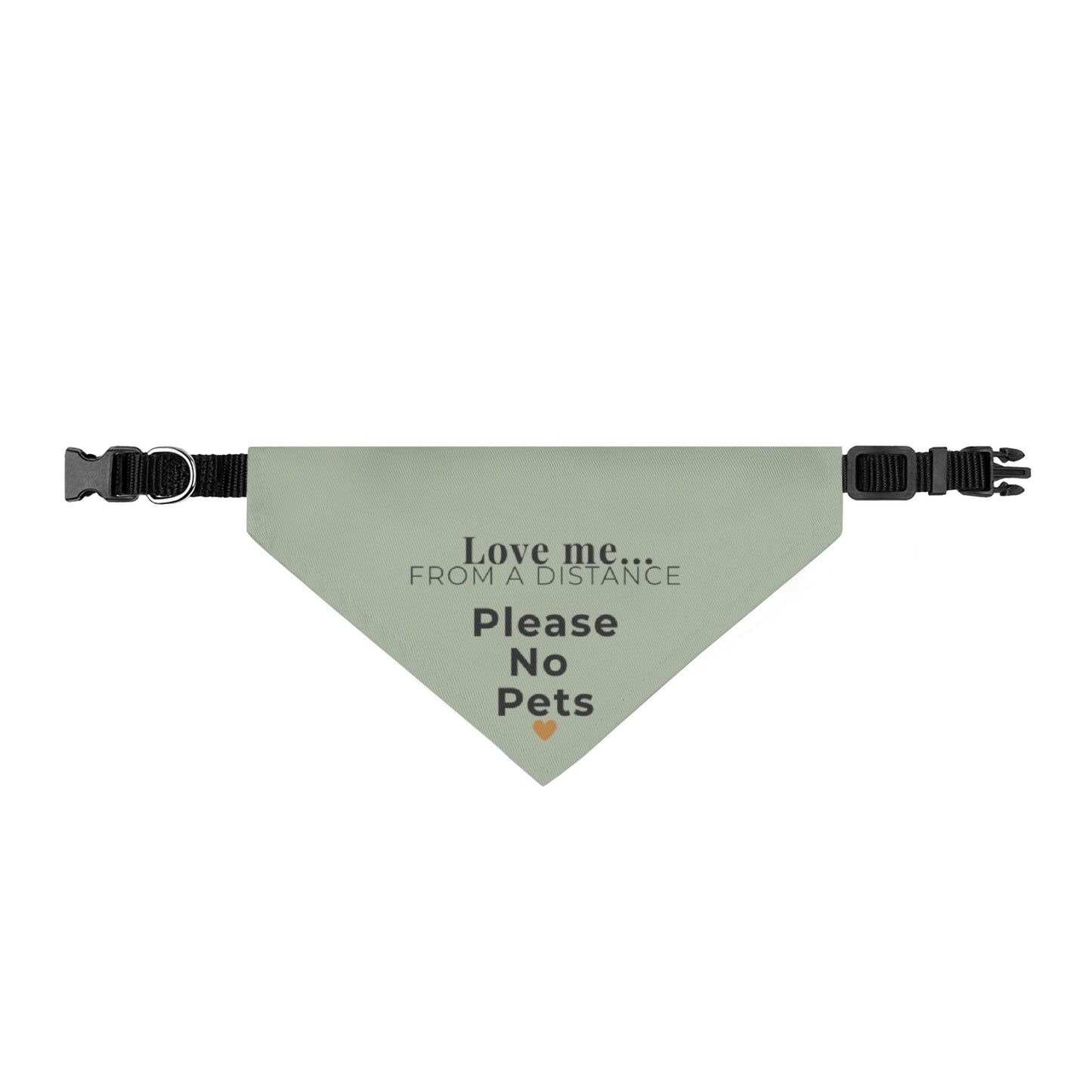 Love Me From a Distance Dog Bandana
