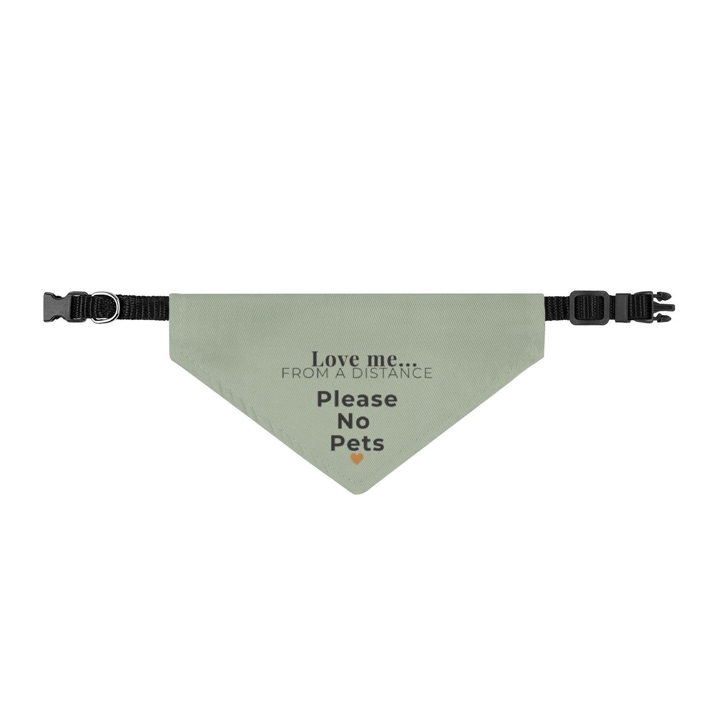 Love Me From a Distance Dog Bandana