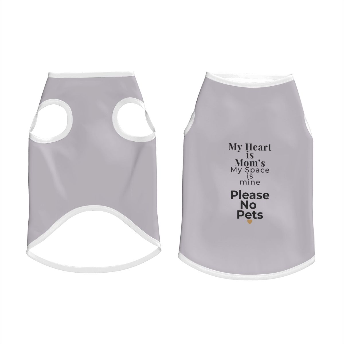My Heart Is Mom's Dog Tank | Soft Cotton Dog Shirt | Everyday Collection