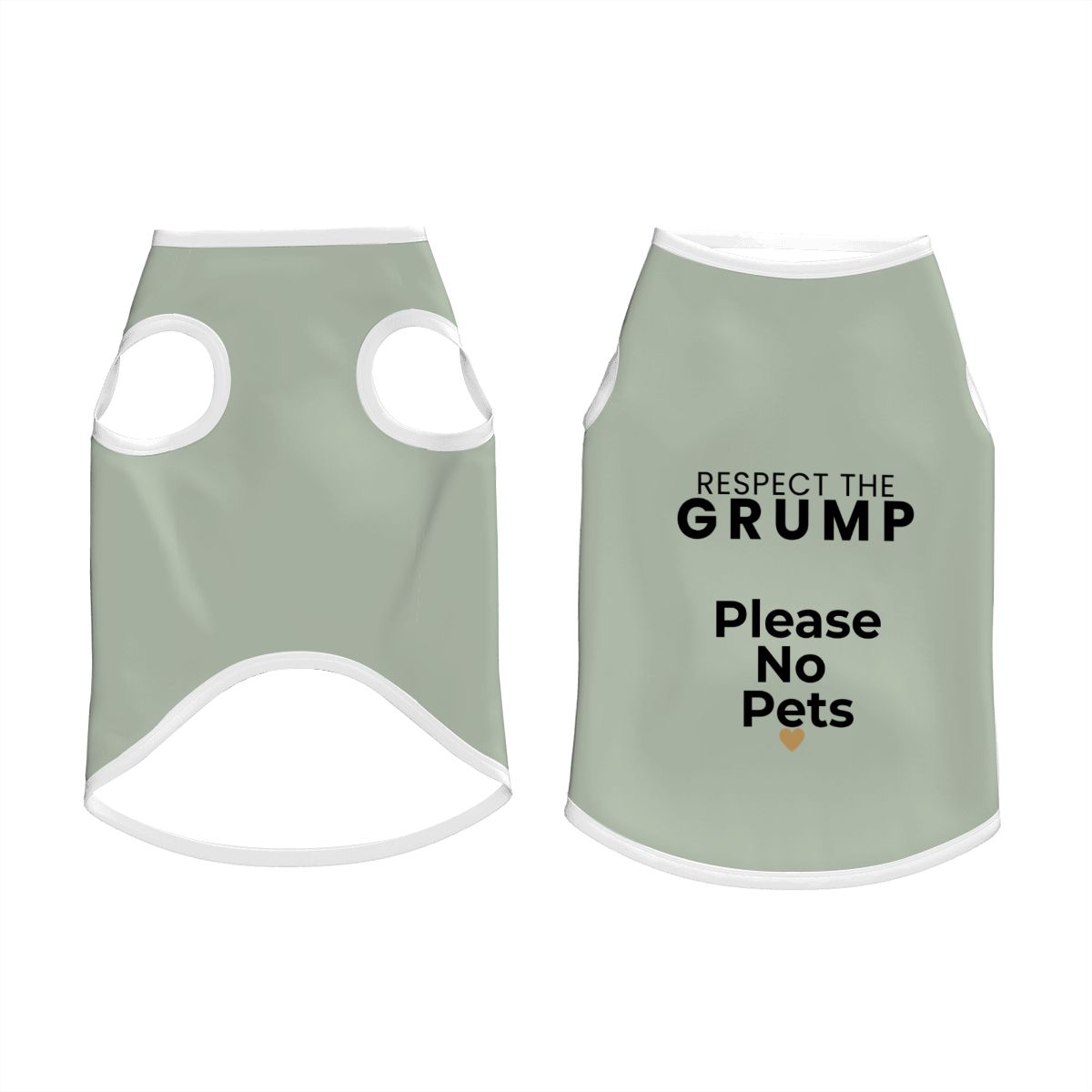 Respect the Grump Dog T-Shirt | Grumpy Dog Collection | Soft Cotton Dog Shirt
