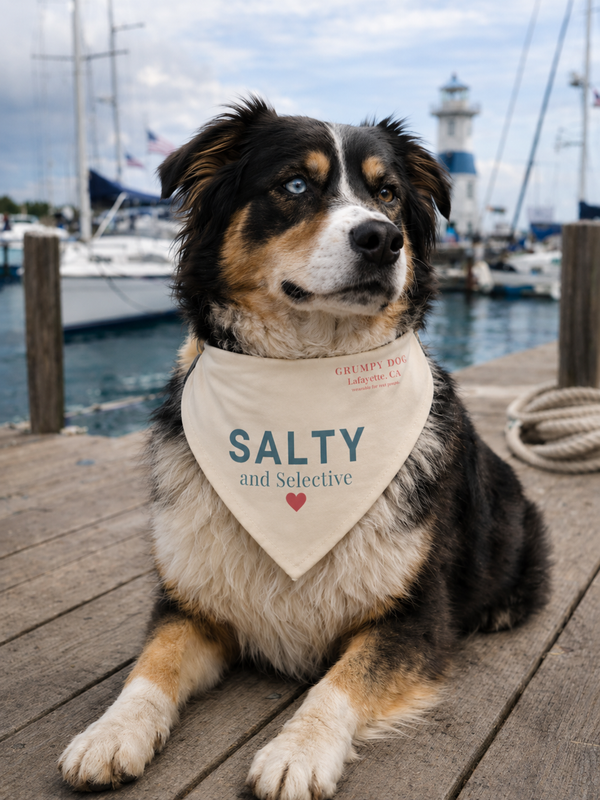Salty… and Selective Dog Bandana