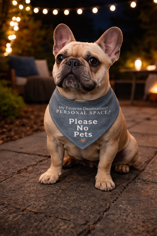 Personal Space Dog Bandana