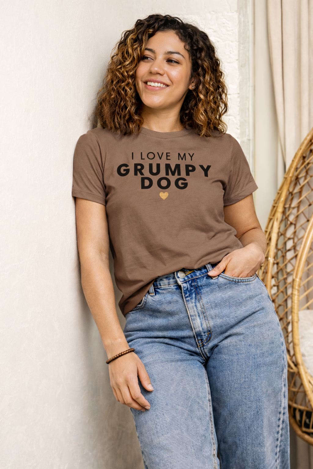 The Grumpy Dog Tee | Women’s High-Waisted
