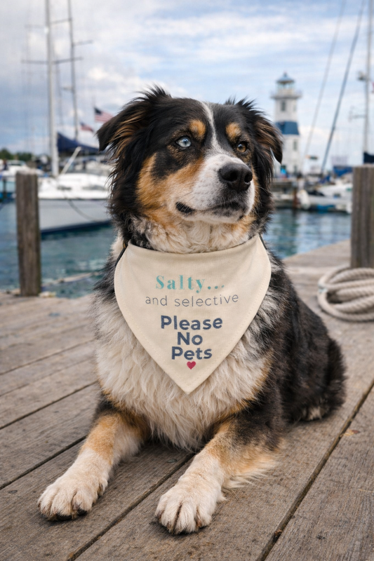 Salty… and Selective Dog Bandana